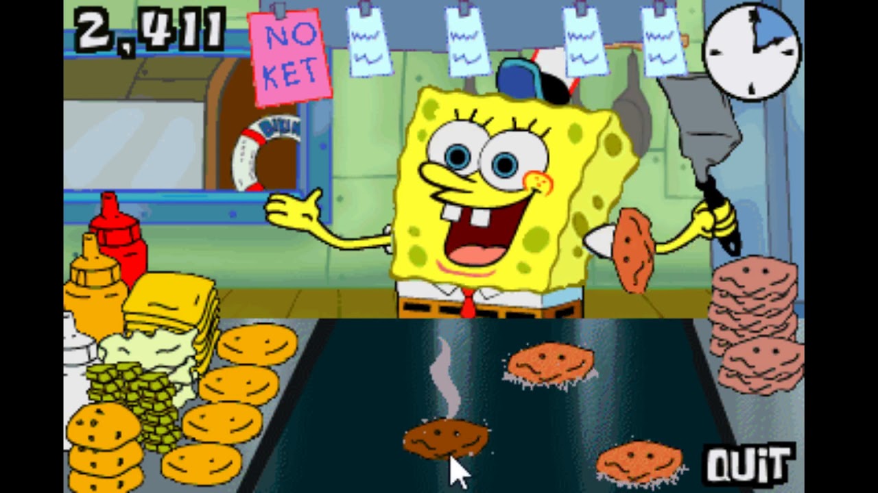 Spongebob Squarepants - Flip Or Flop (2001 PC Game)