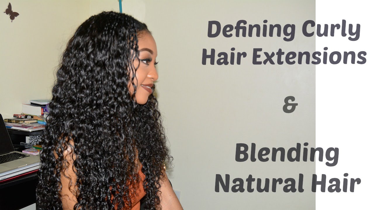 How to: Define your curly hair extensions & Blend your NATURAL hair | DisIsReyRey