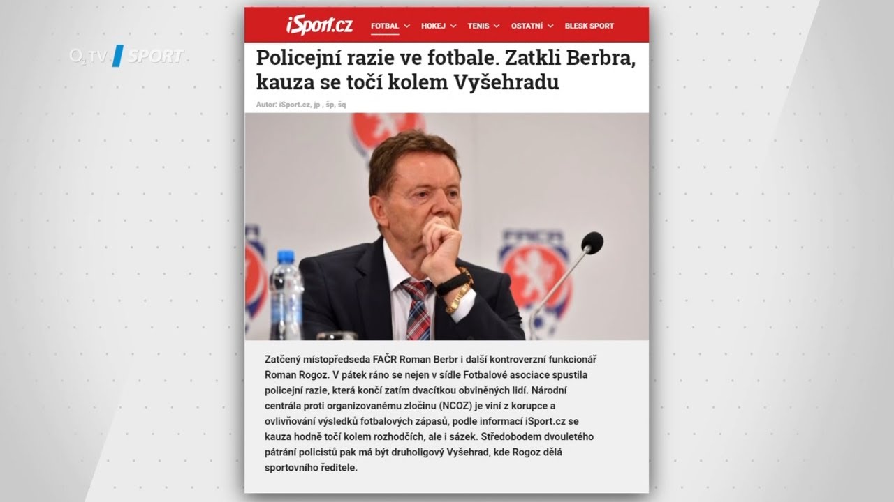 TIKI-TAKA: Zatčení Romana Berbra. Pročistí se teď český fotbal?