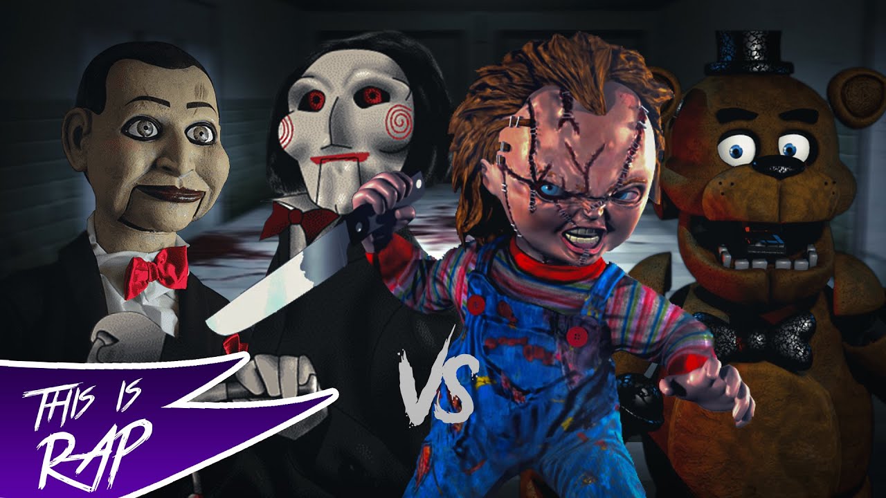 Chucky vs Jigsaw vs Freddy vs El t&iacute;tere (Batalla de rap de mu&ntilde;ecos) ║ This is Brayan
