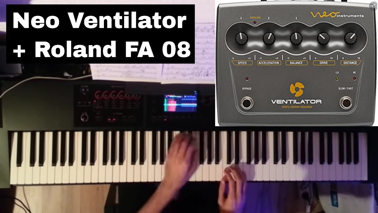 Roland FA-08 + Neo Ventilator Hammond Sound
