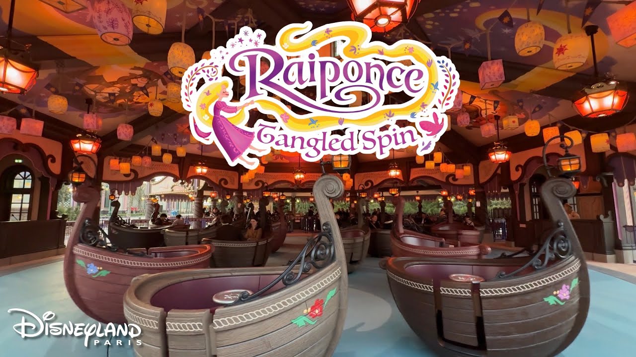 [4K] NEW RIDE Raiponce Tangled Spin - Disney Adventure World | Disneyland Paris 
