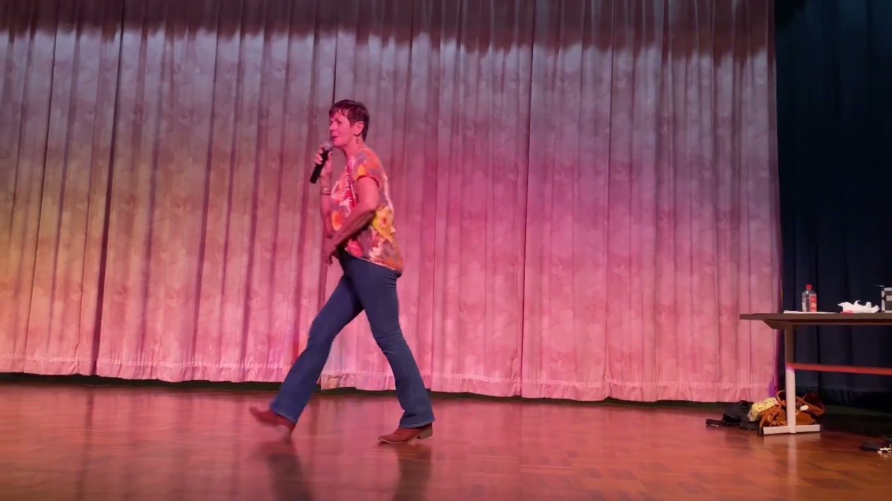 Line Dance “ Let’s Go Girls “ demo by Julie Talbot 2023