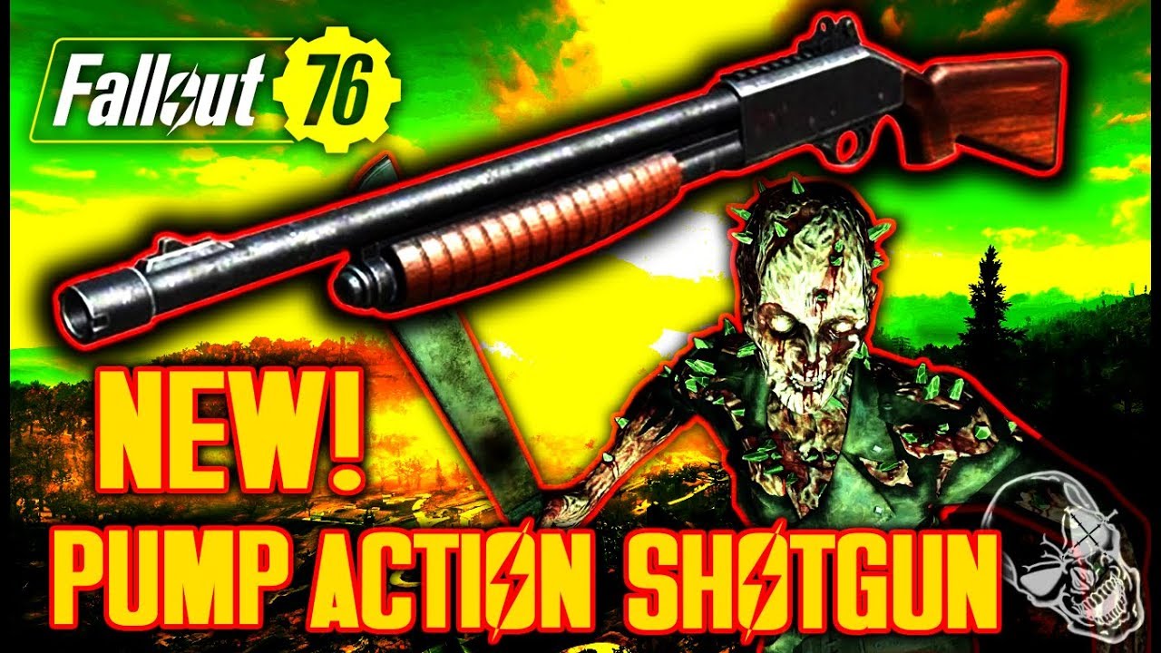 NEW Pump Action Shotgun In Fallout 76 BETA! (UNLIMITED MODS!)