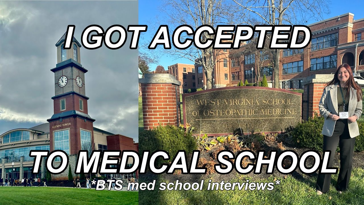 MEDICAL SCHOOL INTERVIEW + ACCEPTANCE vlog (behind the scenes)