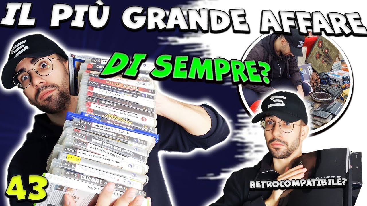 HO PAGATO POCHISSIMO! PIU di 20 GIOCHI e CONSOLE al MERCATINO! -E43