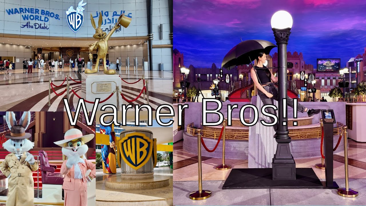 🎬 Warner Bros World Abu Dhabi Vlog! | Full Park Tour, Rides & Characters | UAE 2025