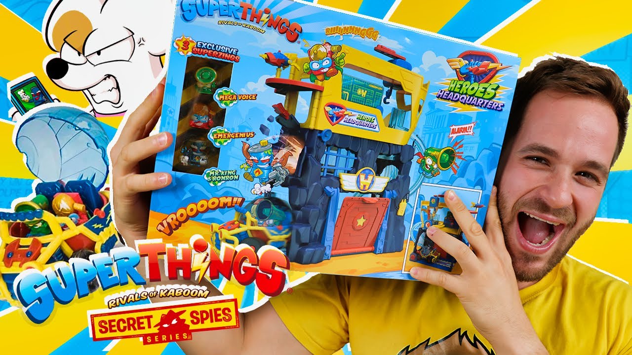 SuperThings Secret Spies UNBOXING HEROES HEADQUARTERS EXCLUSIVOS MR KING Y RON RON en Pe Toys