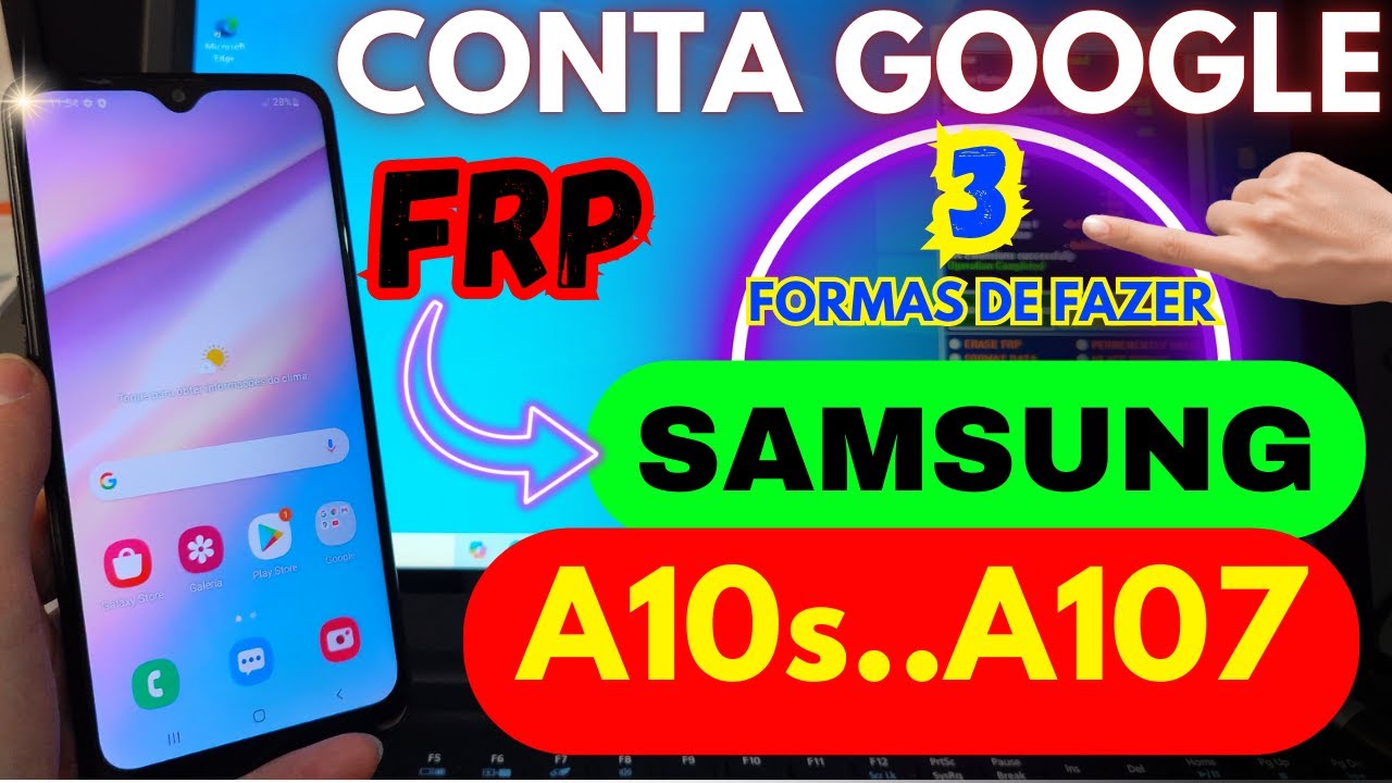 2025 Desbloqueio Conta Google A10S - ATUALIZADO Android 10/11/12 3 métodos #frp #samsung