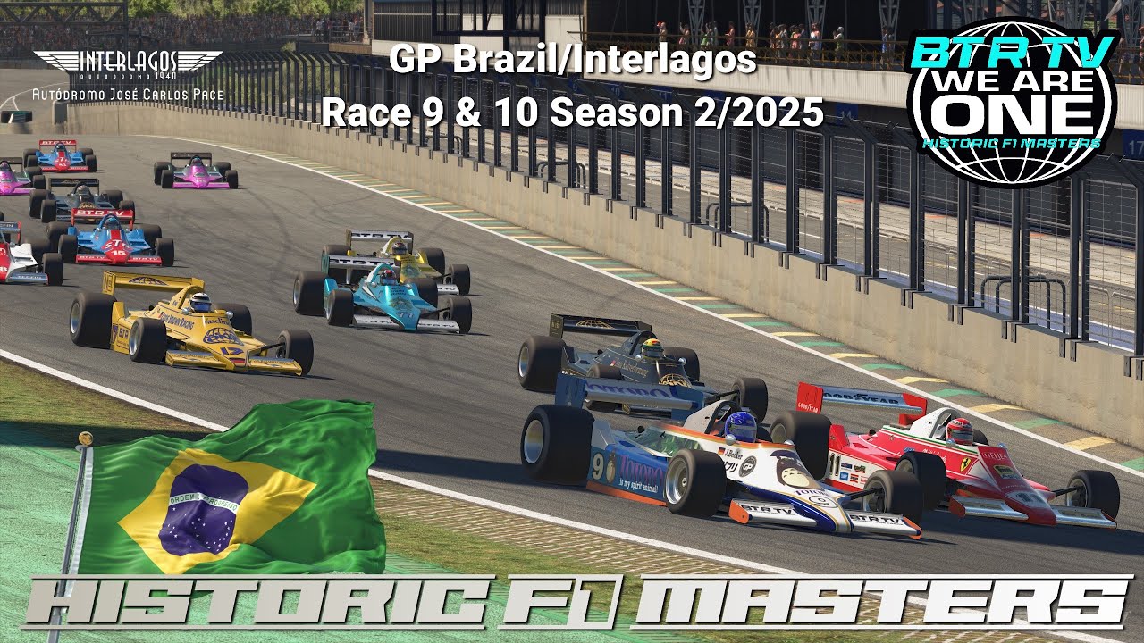 Historic F1 Masters GP Brazil/Interlagos Race 9 & 10 Season 2/2025