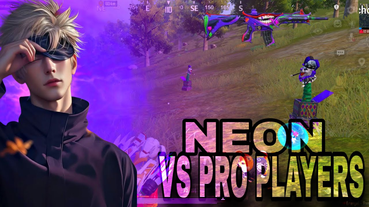 Neon vs pro players insane cluches 😇😎#pubgmobile #youtubegrowth #youtube 