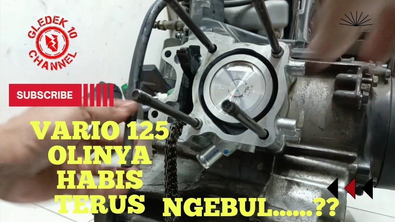 cara pasang blok dan head honda vario 125 karna oli habis
