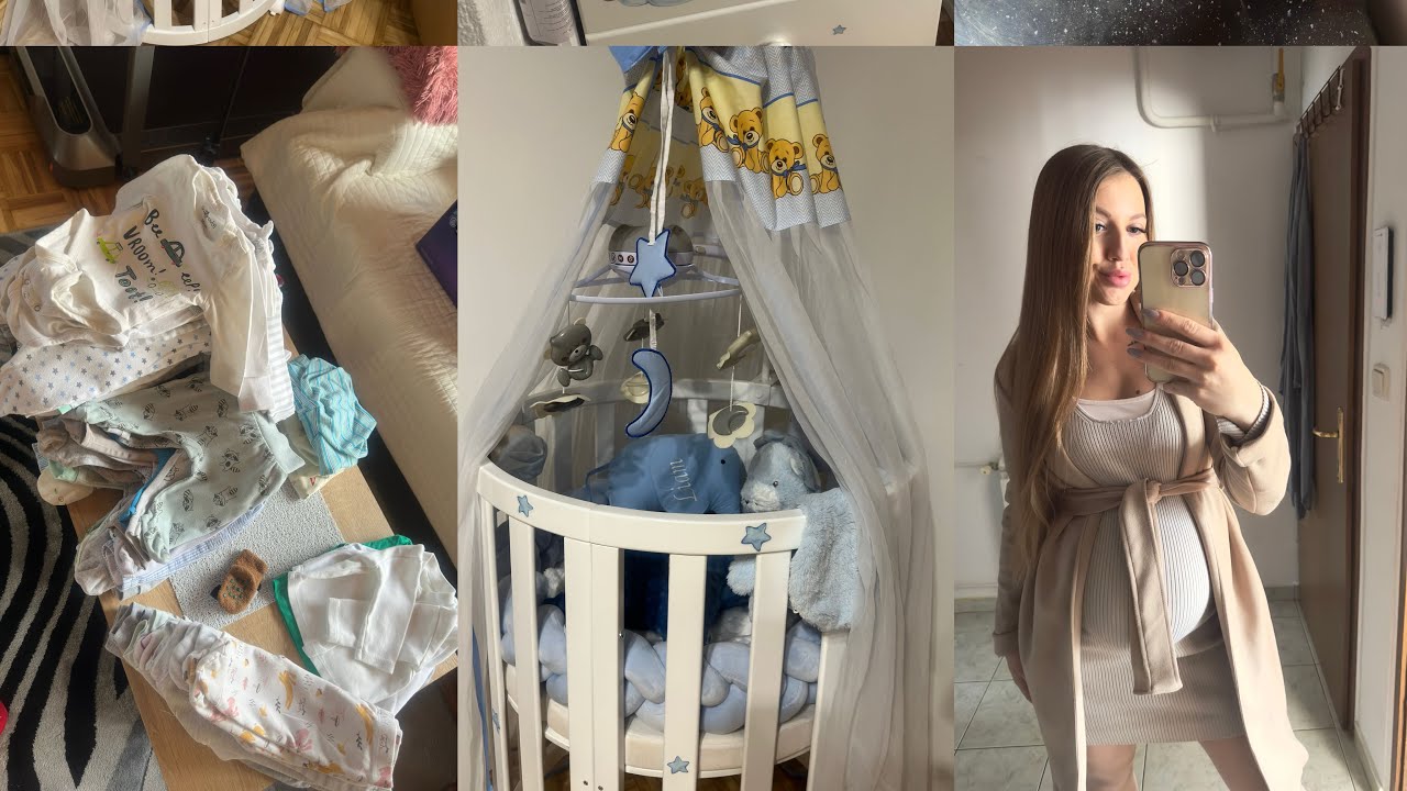 Prvi dio uredjenja bebijevog kutka🩵/ OTKRIVAM vam ime nase bebe🥹 + jos ponesto