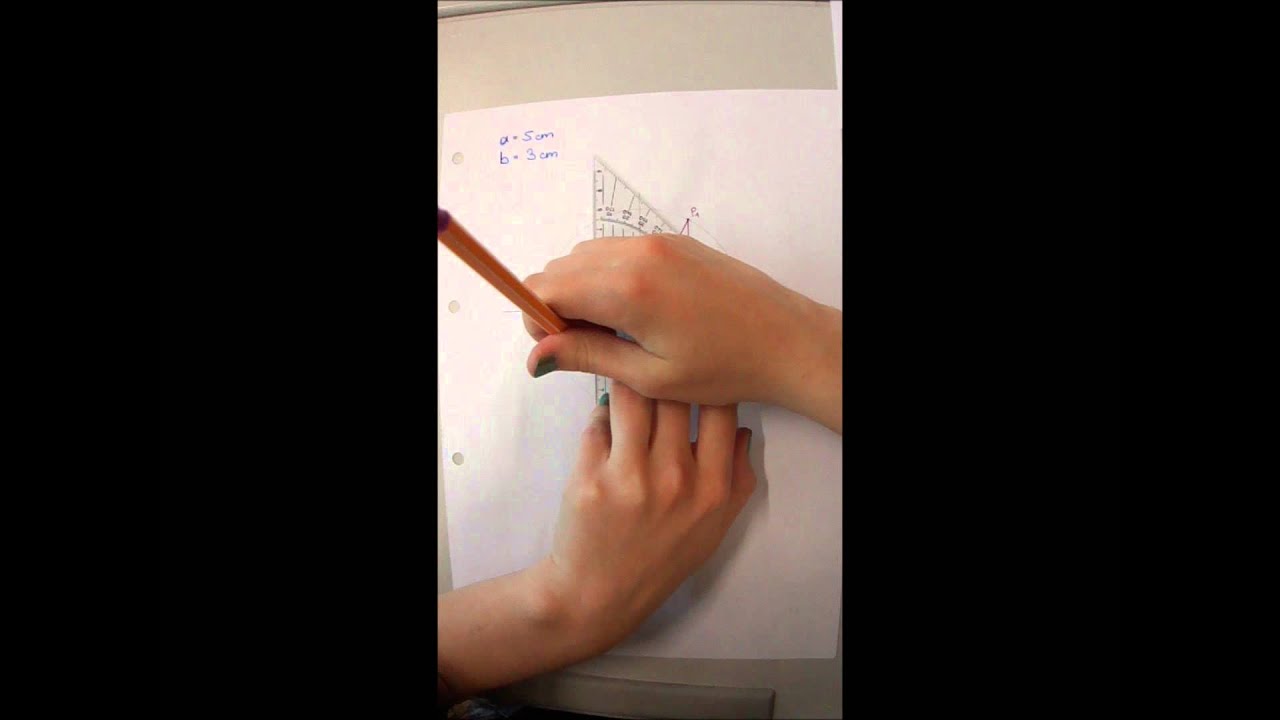 Anleitung Ellipsenkonstruktion De la Hire