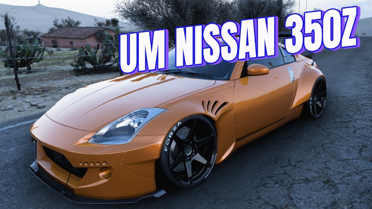 O carro na imagem parece ser um Nissan 350Z modifi