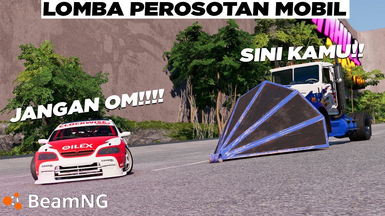 Kami di Kasih Mobil Random Untuk Balapan di Turunan Extreme 😤😤 BeamNG Drive Gameplay Indonesia