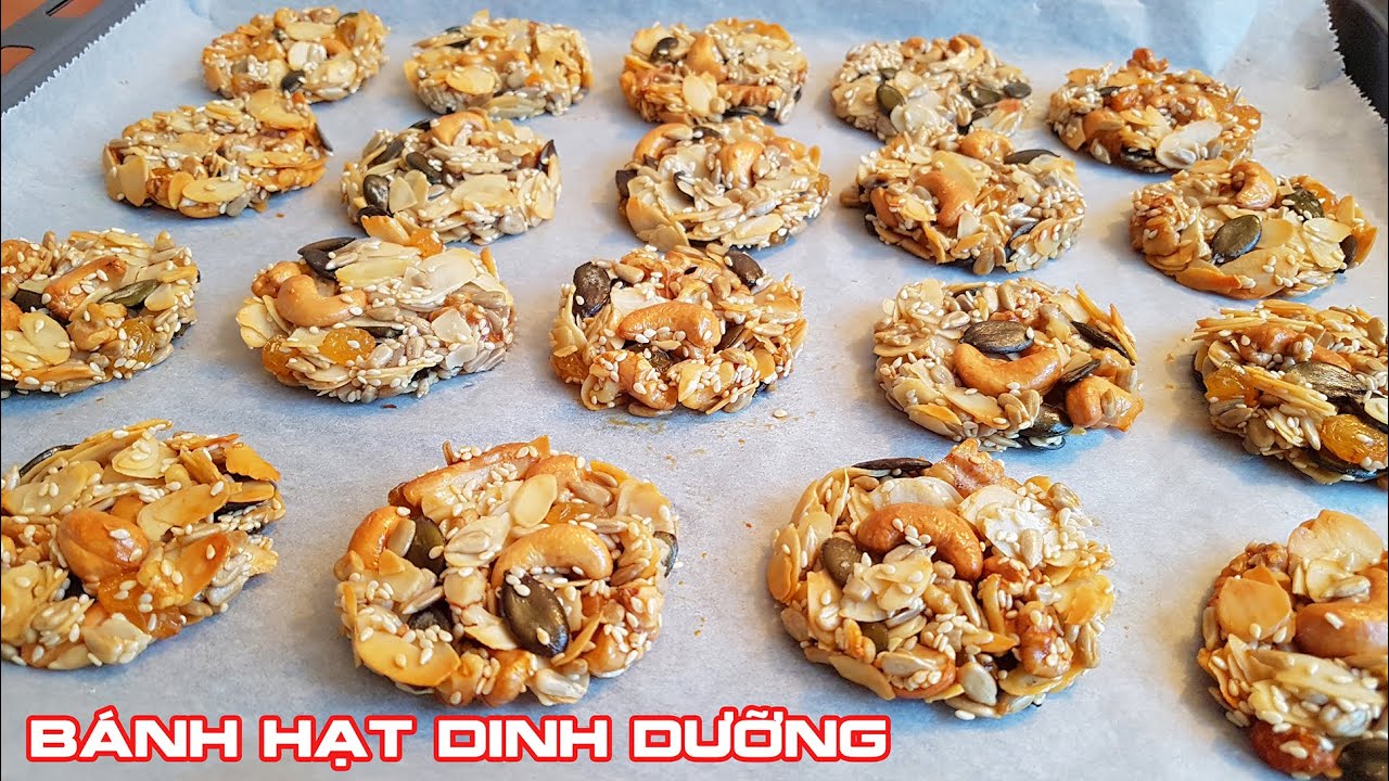 BÁNH HẠT DINH DƯỠNG | Tốt cho sức khoẻ và người ăn kiêng | Seeds and Nut Cookies | @Cô Tư Hà Lan
