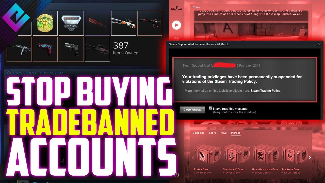 Buying Trade Banned Steam Accounts for Skins is a Failure
