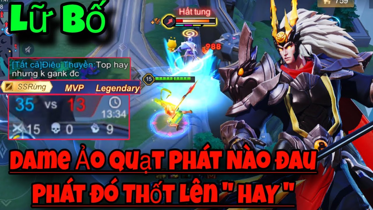 Lữ Bố Liên Quân || Đồ và Ngọc Mạnh Nhất Quạt Phát Nào Đau Phát Đó Thốt Lên “ HAY GÁNH K NỔI “
