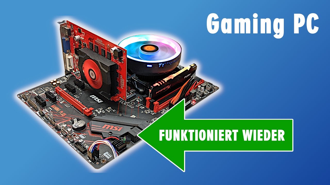 PC lässt sich nicht einschalten - startet nicht - MSI Flashback Bios Update