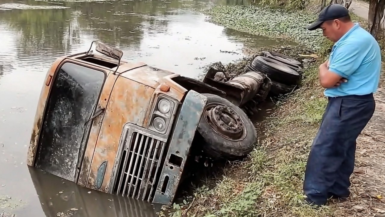 Спасение Полностью РАЗРУШЕННОГО ГРУЗОВИКА из РЕКИ | Поедет ли Он? @RestorationsSkills6886