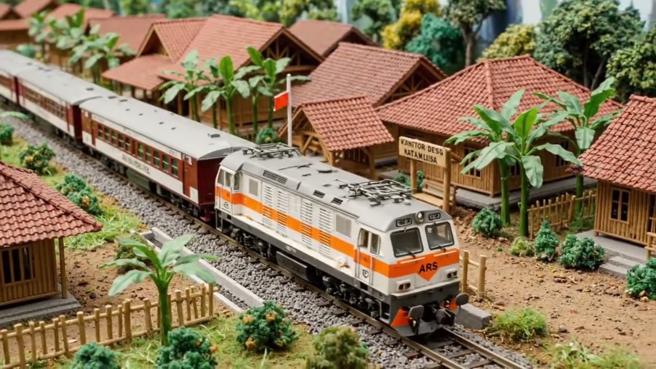 wadidaw !!!! kereta api bagus banget melewati pegunungan 12