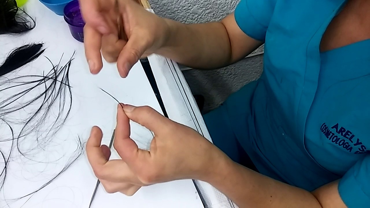 Como tejer estenciones de forma manual