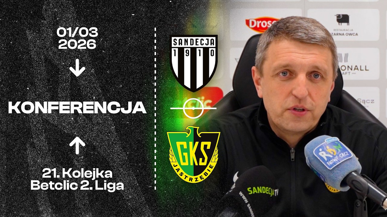 [GKS TV] Konferencja prasowa po meczu Sandecja Nowy Sącz - GKS Jastrzębie