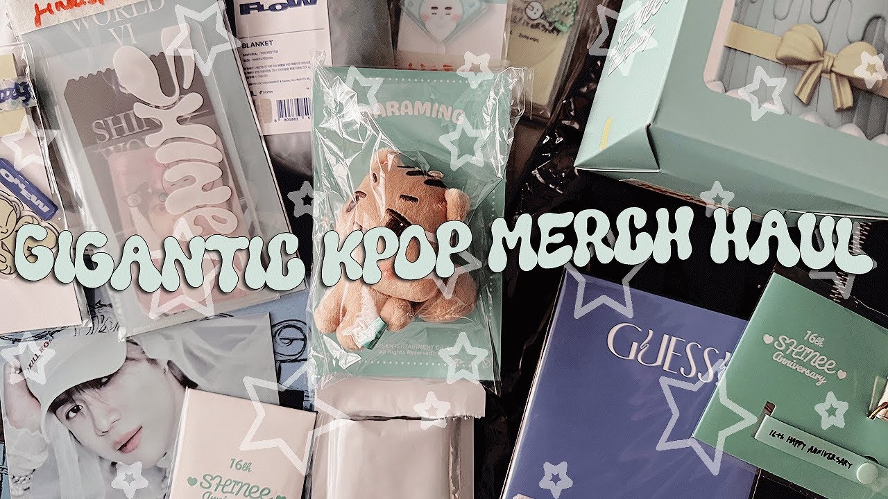✿ gigantic kpop merch haul | taemin eternal albums, shinee 16th anniversary md and more! ✿
