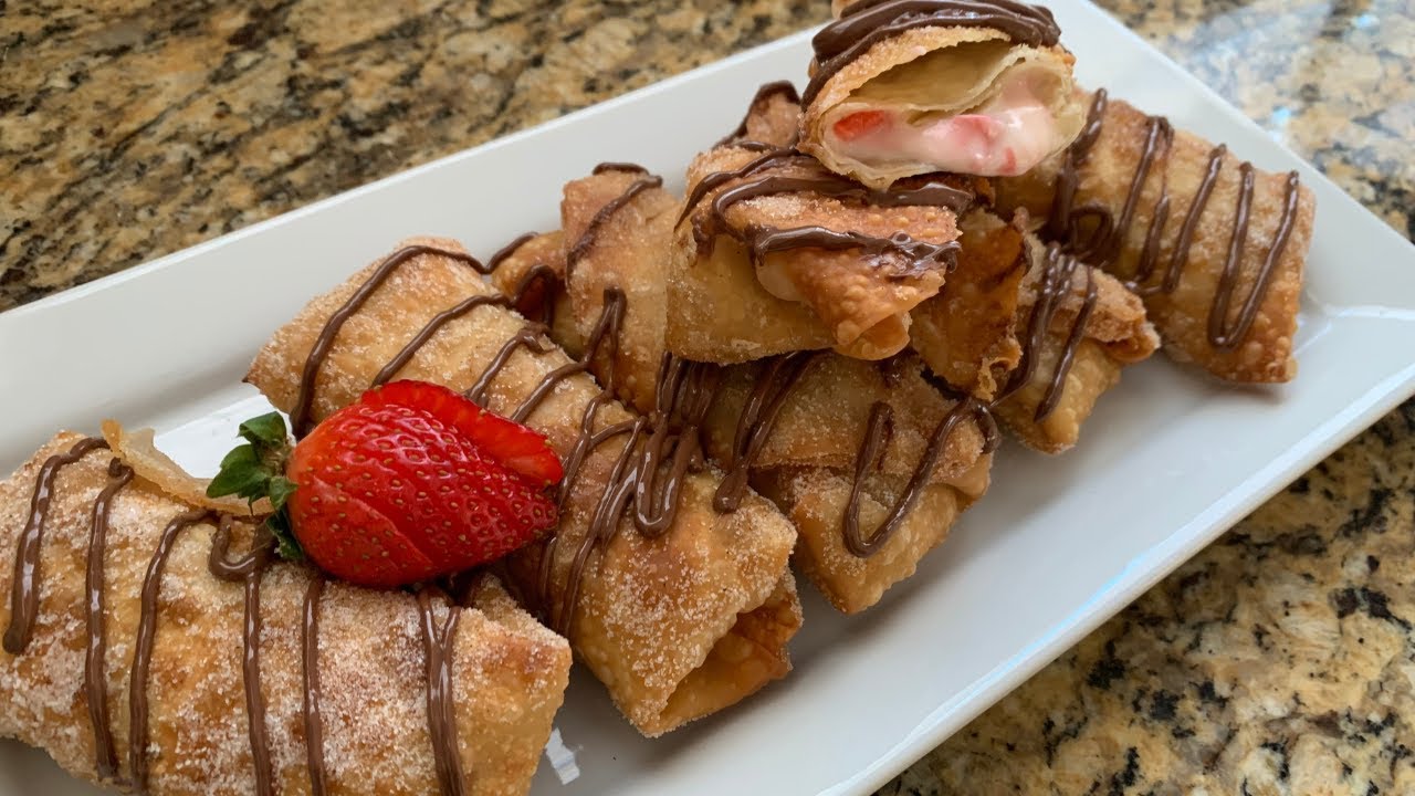 Strawberry Cheesecake Eggrolls