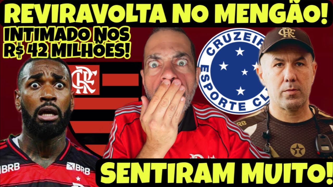 FLAMENGO INTIMA GERSON NO PROCESSO DE R$42 MILHÕES NA CONCENTRAÇÃO DO CRUZEIRO! SENTIRAM MUITO!