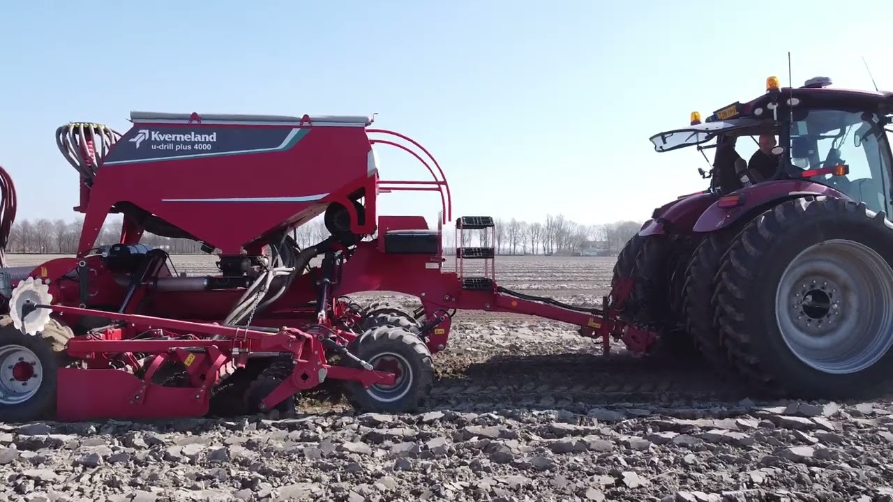 Kverneland U DRILL zaaien in de Noordoostpolder