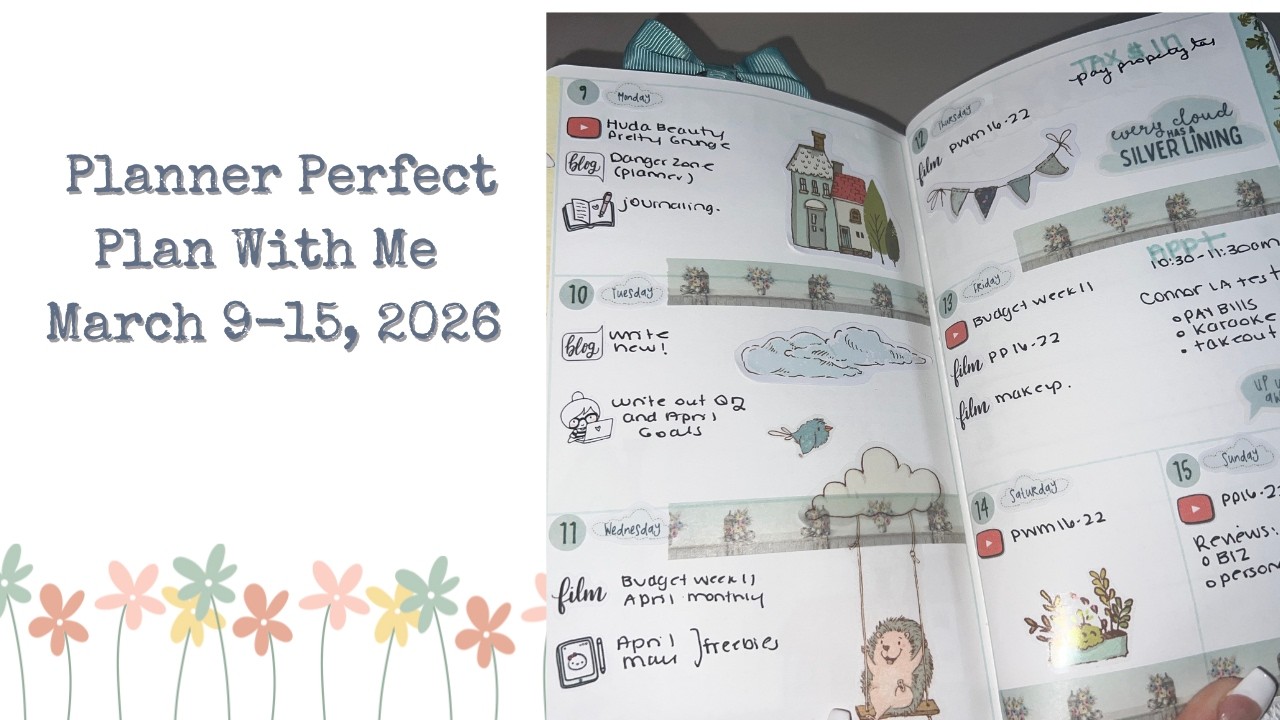 Planner Perfect || Plan With Me || March 9 - 15, 2026 || Juniper Wide TN
