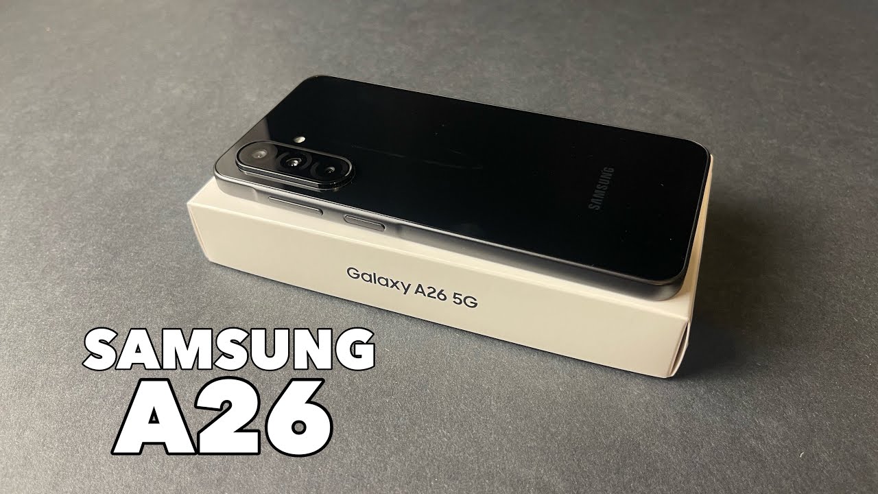 SAMSUNG A26 Black  - Unboxing & initial setup