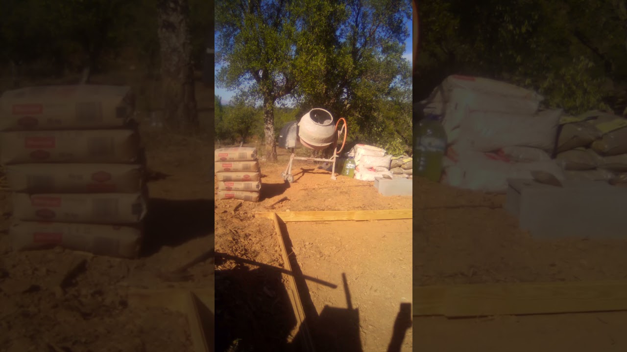 About to concrete the base of water tank