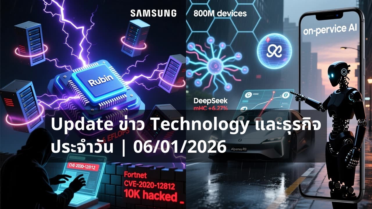 Daily📌Update ข่าว Technology และธุรกิจ ประจำวัน | 06/01/2026