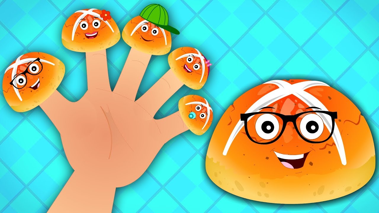 Buns Finger Family | Hot Cross Buns | Nursery Rhyme Songs | Baby Rhymes