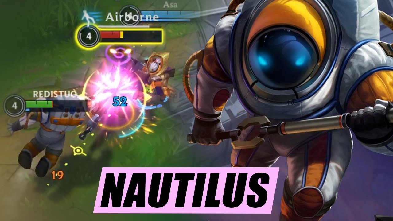 WILD RIFT ASTRONAUTILUS SKIN GAMEPLAY | FULL TANK BUILD (SOLO LANE)