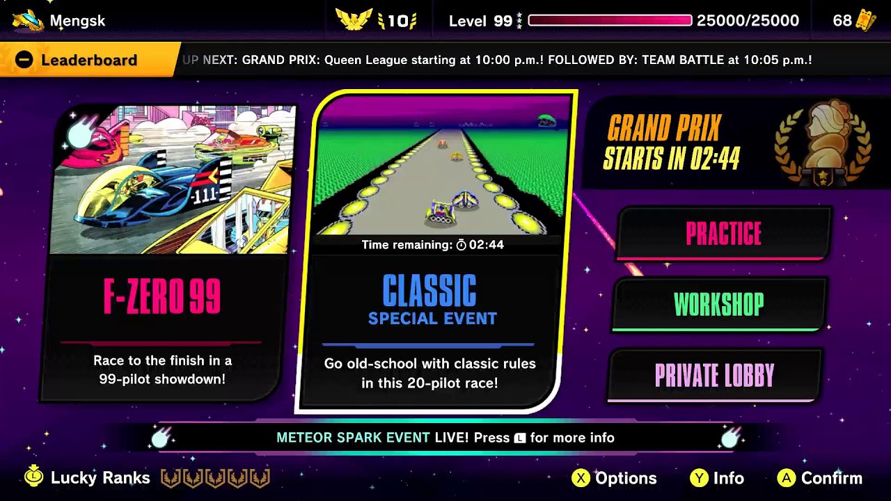F-Zero 99 - Friday Meteor Spark Event