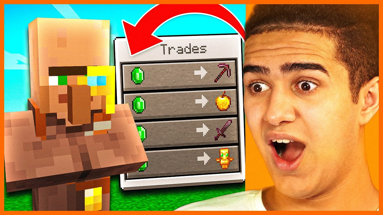 ماینکرفت اما ویلیجر ها ایتم های خفن ترید می کنن | Minecraft But OP Villager Trades