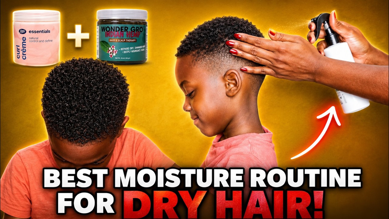 The BEST Way to Moisturise Type 4 Boys Natural Hair
