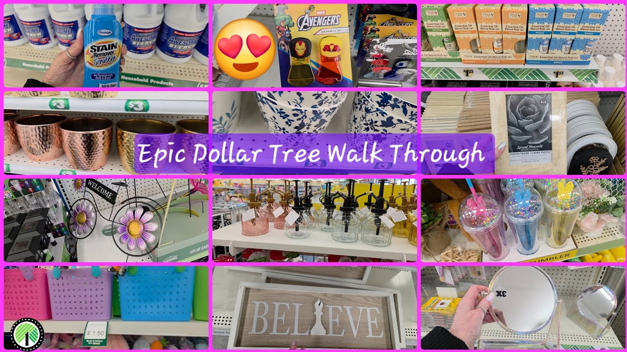 ✨️ Huge Dollar Tree Shop With Me @4 Stores. ✨️🛒