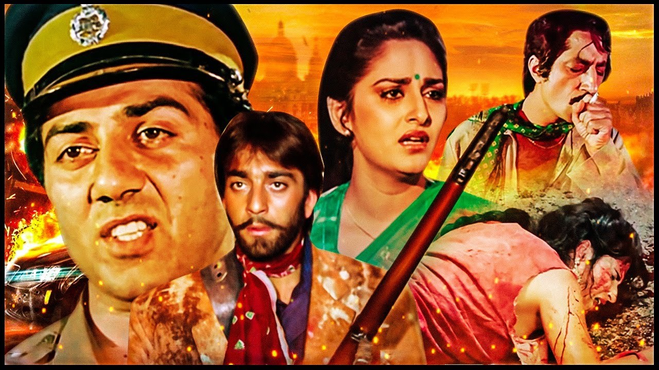 संजू बाबा और सनी देओल को हुआ जया प्रदा से प्यार | SANJAY DUTT SUNNY DEOL BLOCKBUSTER ACTION MOVIE