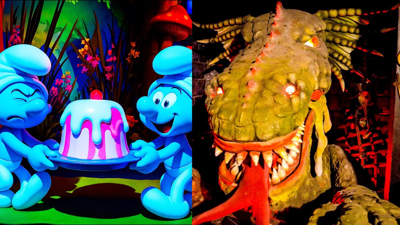 Burg Falkenstein vs. Die Schlümpfe Abenteuer - Plopsaland Deutschland (Holiday Park)