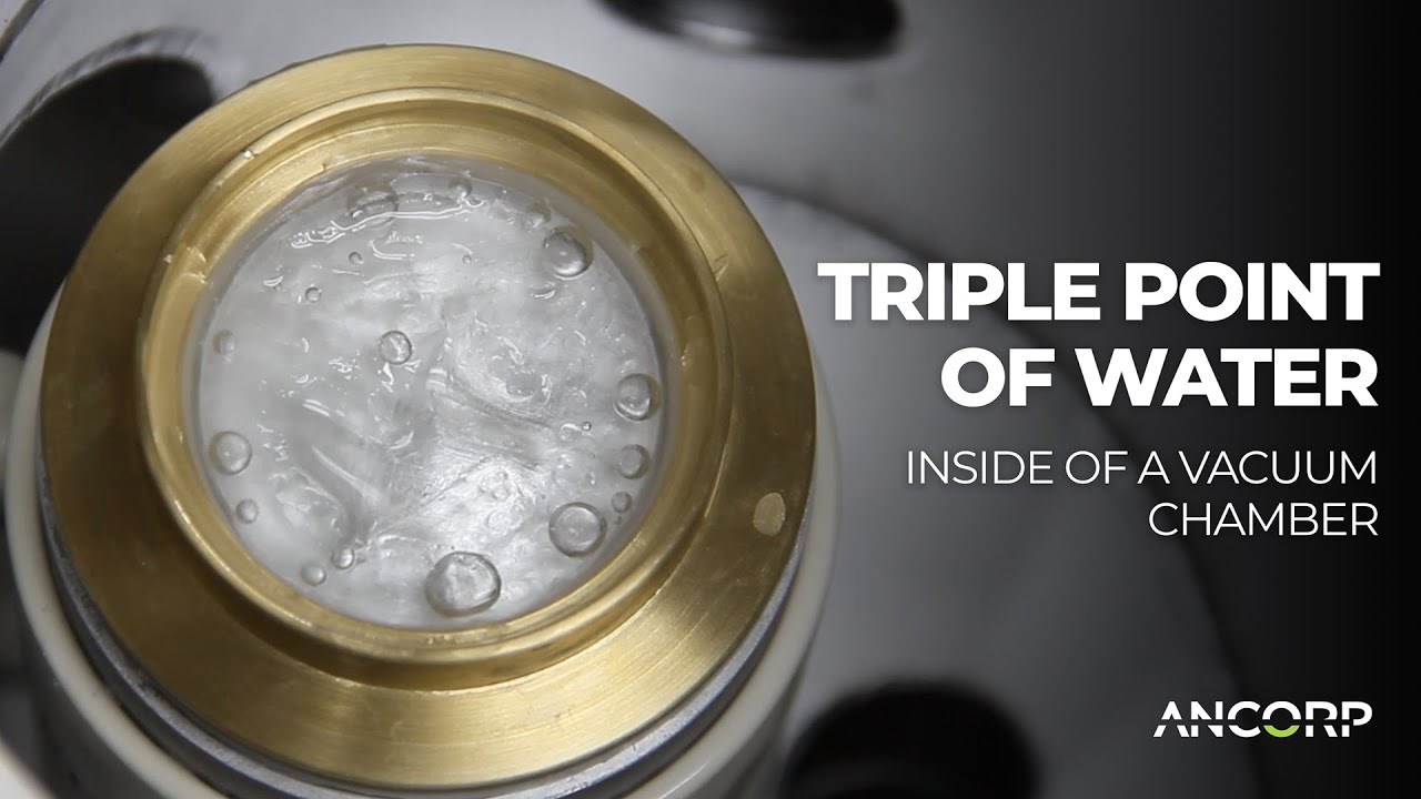 The Triple Point of Water in Vacuum