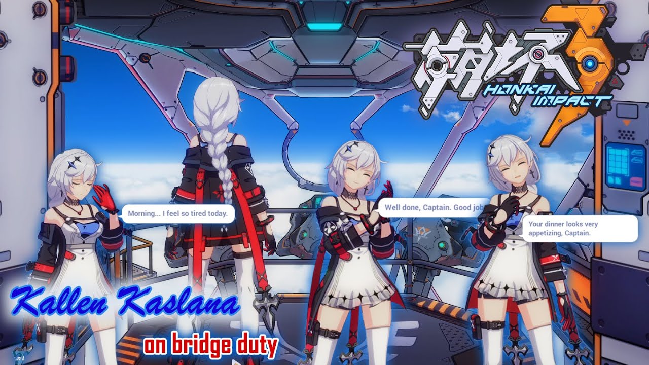 Kallen Kaslana Voice Lines on Bridge Duty (with english translate) | Honkai Impact 3