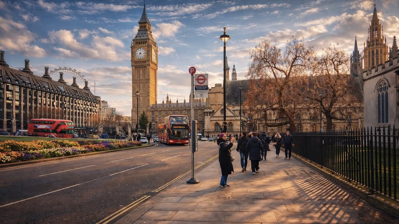 ✨Morning LONDON Walk [4K] | Trafalgar Square • Millbank 
