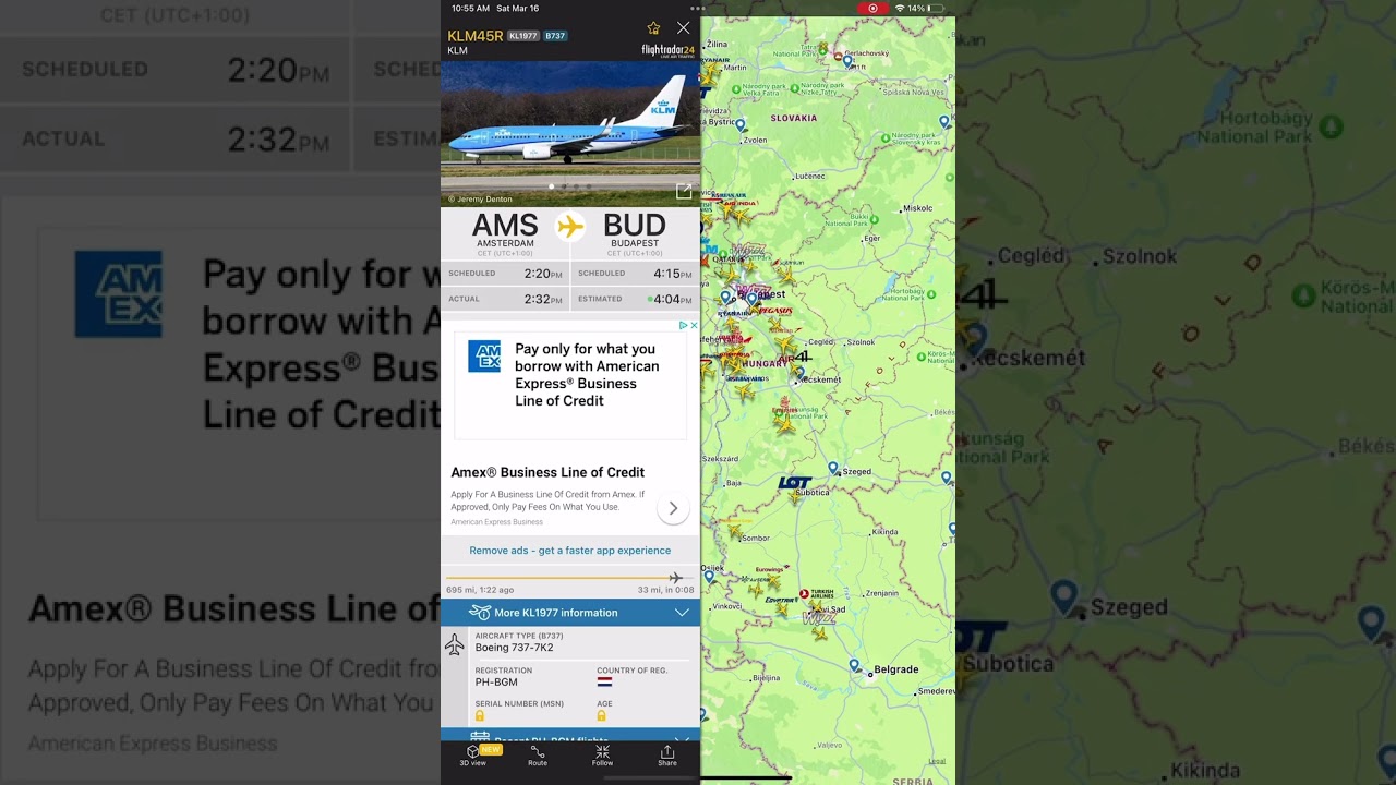 I found rare planes except KLM #aviation #flightradar24
