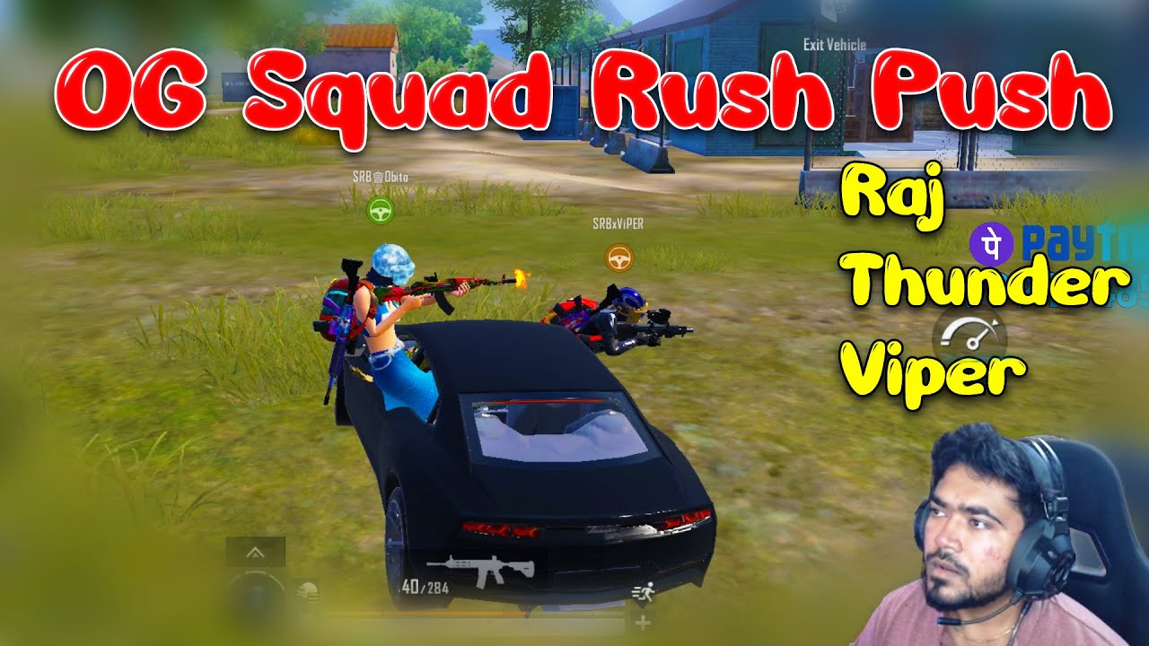 SRB Raj, Viper, Thunder Combo - OG Rush Push FUN🔥😁