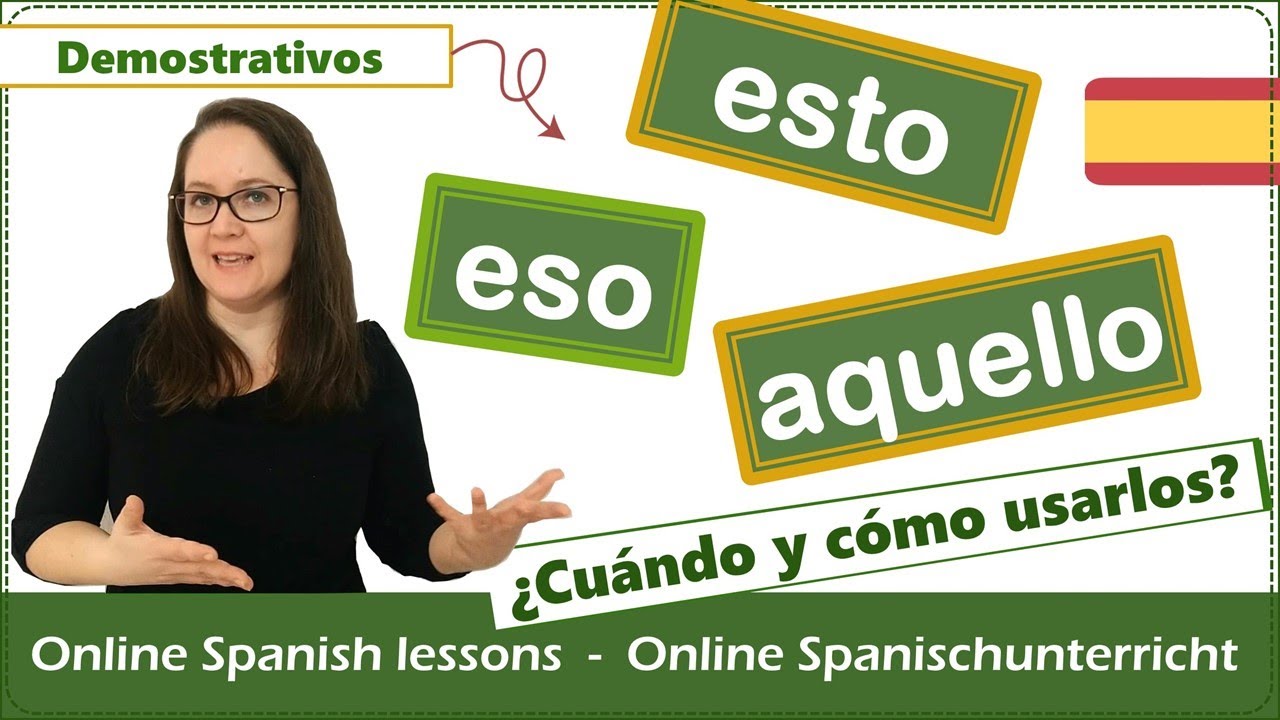 ✨Cómo usar esto, eso, aquello en español ✨Demostrativos neutros #spanishlessons #spanischunterricht